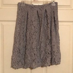 Grey lace skirt